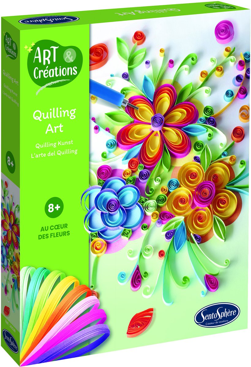 Sentosphère art creations quilling set bloemen