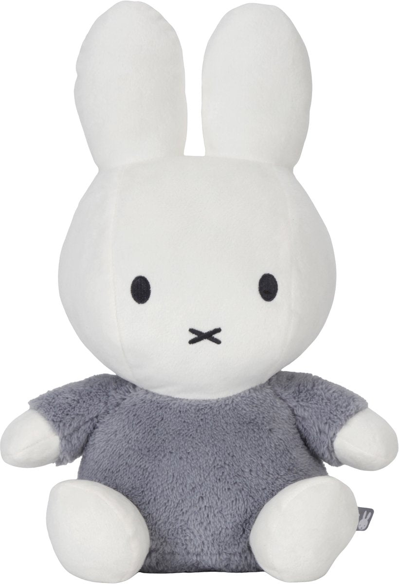 Tiamo nijntje knuffel fluffy blauw - 35 cm