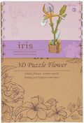 Lobbes speelgoed bv lobbes houten bouwpakket 3d iris bloemen 60-delig knutselset.