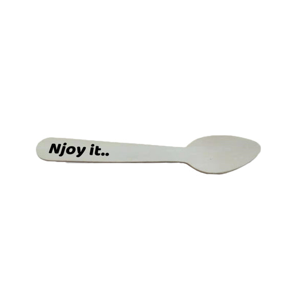 Njoy ijslepeltjes hout bio 14 cm (100 stuks)