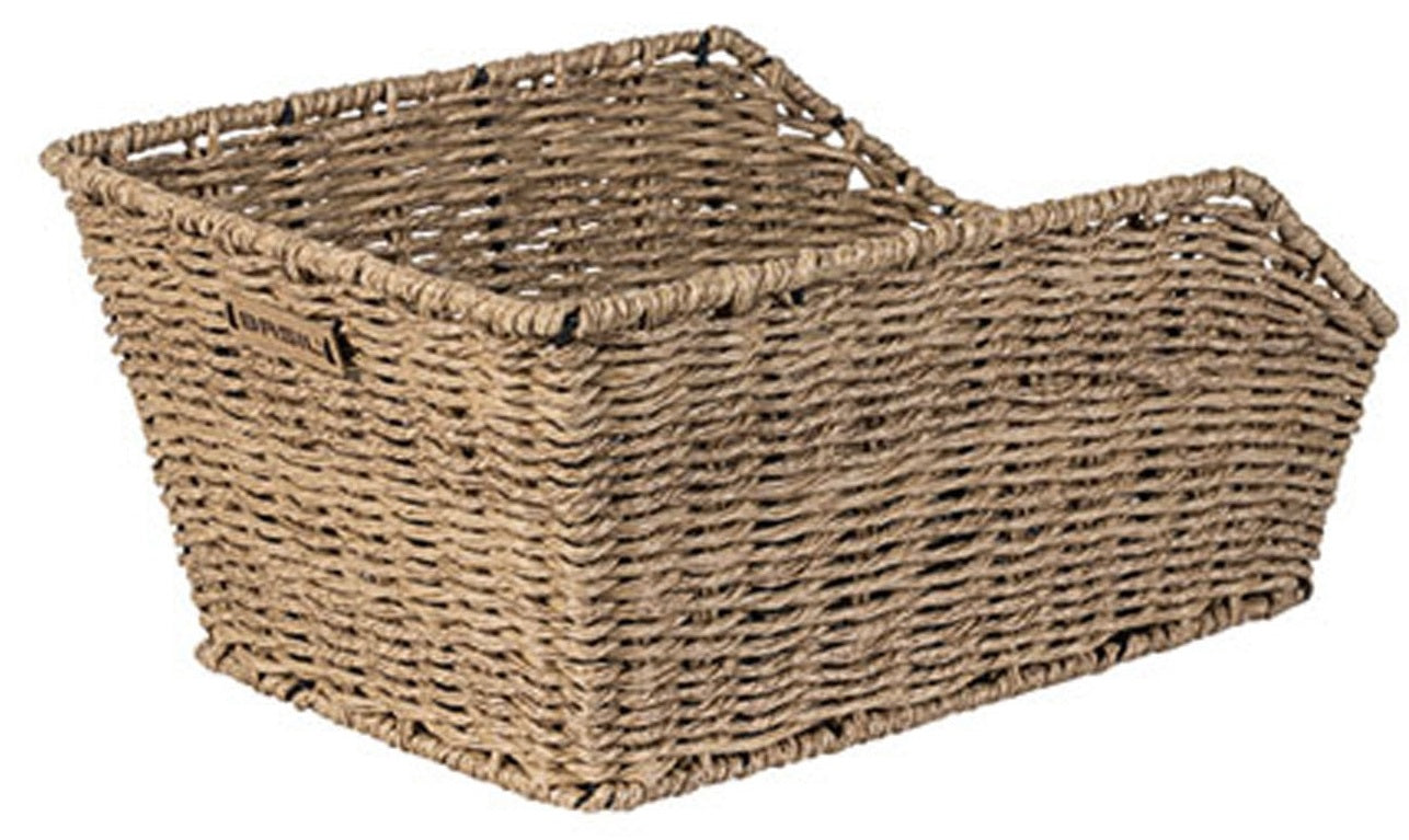 Basil Cento Fahrradkorb hinten, Rattan-Optik, WSL Seegras