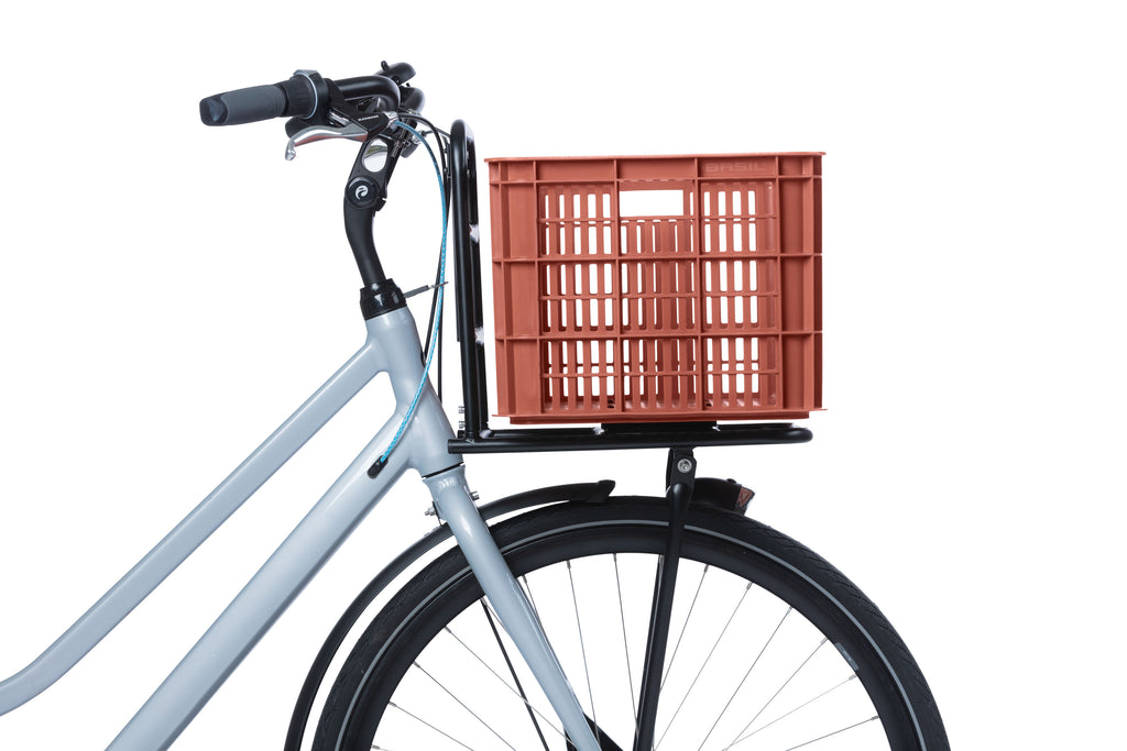 Basil fietskrat L - groot - 40 liter - rood