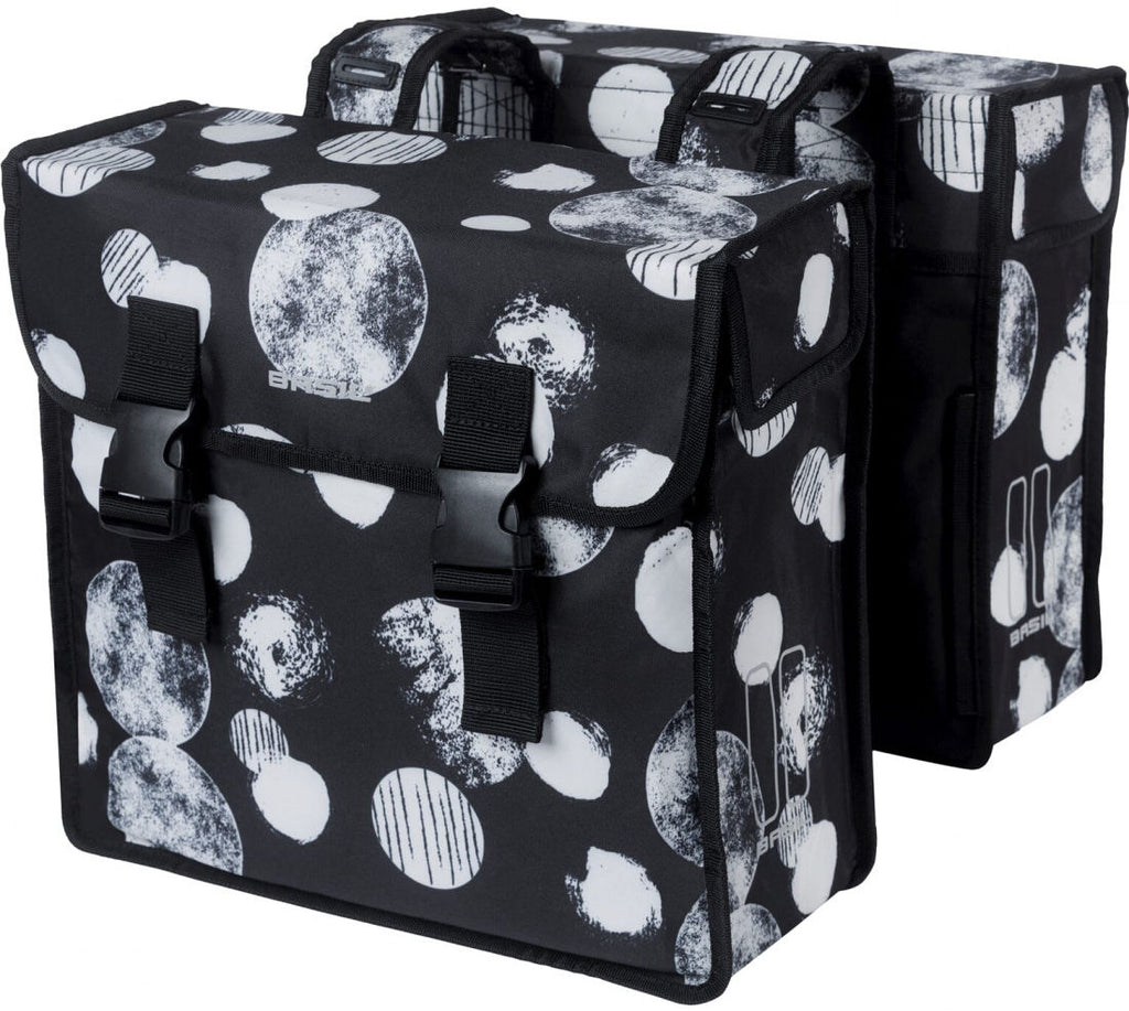 BASIL Mara XL Sphere Doppel-Packtasche, 35 Liter, 14 x 36 x 44 cm, schwarz/grau