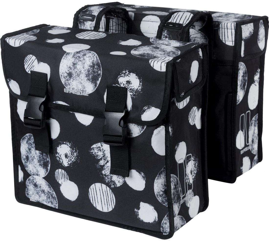 BASIL Mara XL Sphere Doppel-Packtasche, 35 Liter, 14 x 36 x 44 cm, schwarz/grau