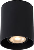 Lucide bodi - plafondspot (plafondlamp) - ø 8 cm - 1xgu10 - zwart
