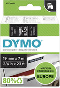Dymo originele d1 labels | witte tekst op zwart label | 19 mm x 7 m | zelfklevende etiketten voor de labelmanager labelprinter