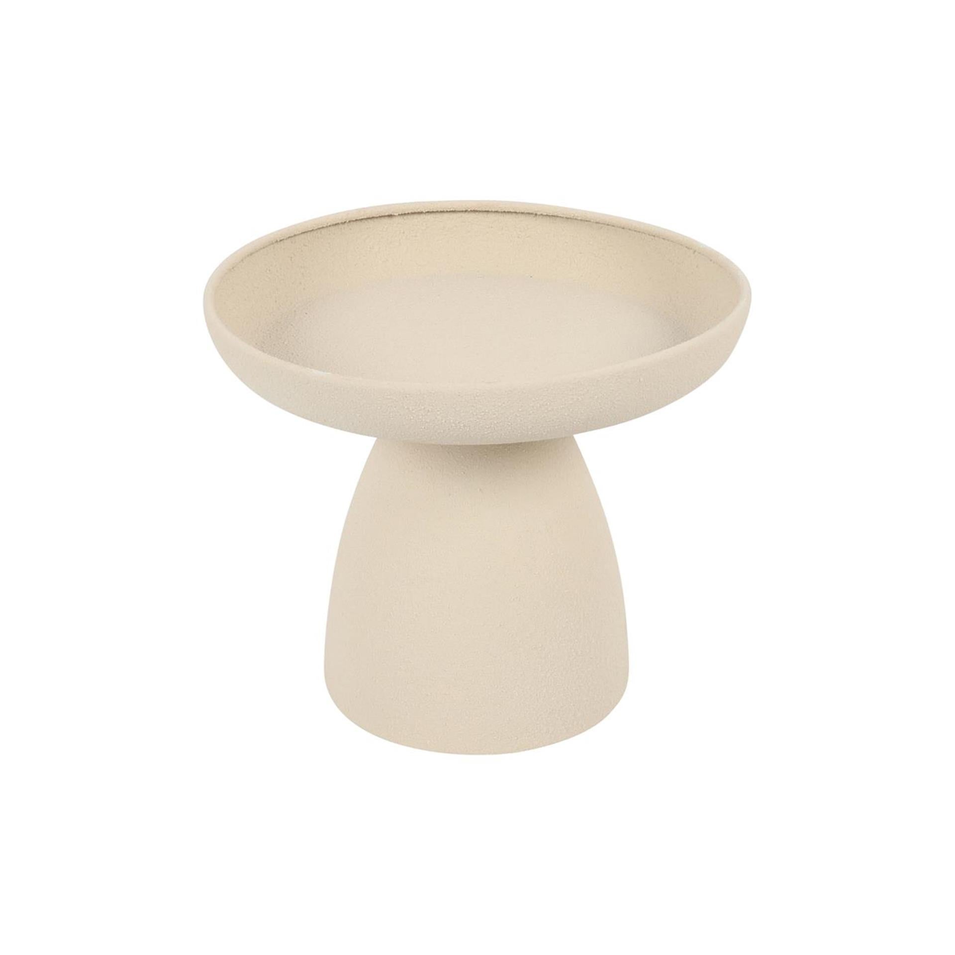 Countryfield plateau saris s crème metaal ø20xh17,3cm