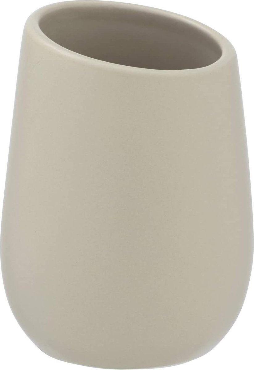 Wenko tandenborstelhouder badi 8 x 11 cm keramiek beige