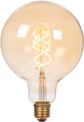Lucide g125 - filament lamp - ø 12,5 cm - led 3 stepdim (memory) - e27 - 1x4,9w 2200k - amber