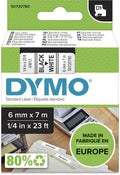 Dymo originele d1 labels | zwarte tekst op wit label | 6 mm x 7 m | zelfklevende etiketten voor de labelmanager labelprinter | gemaakt in europa