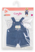 Corolle poppenoutfit jeans overall met t-shirt voor 36cm poppen.