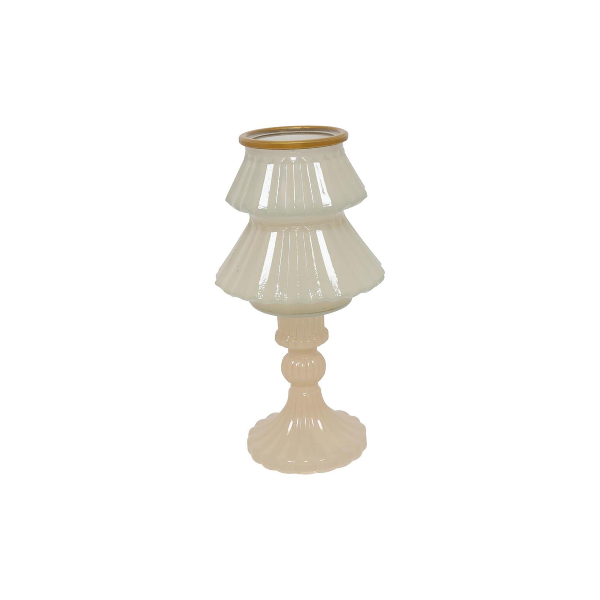 Countryfield kandelaar boom crème ø10,5xh18,5cm