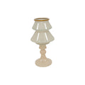 Countryfield kandelaar boom tallina s crème glas ø10,5xh18,5cm