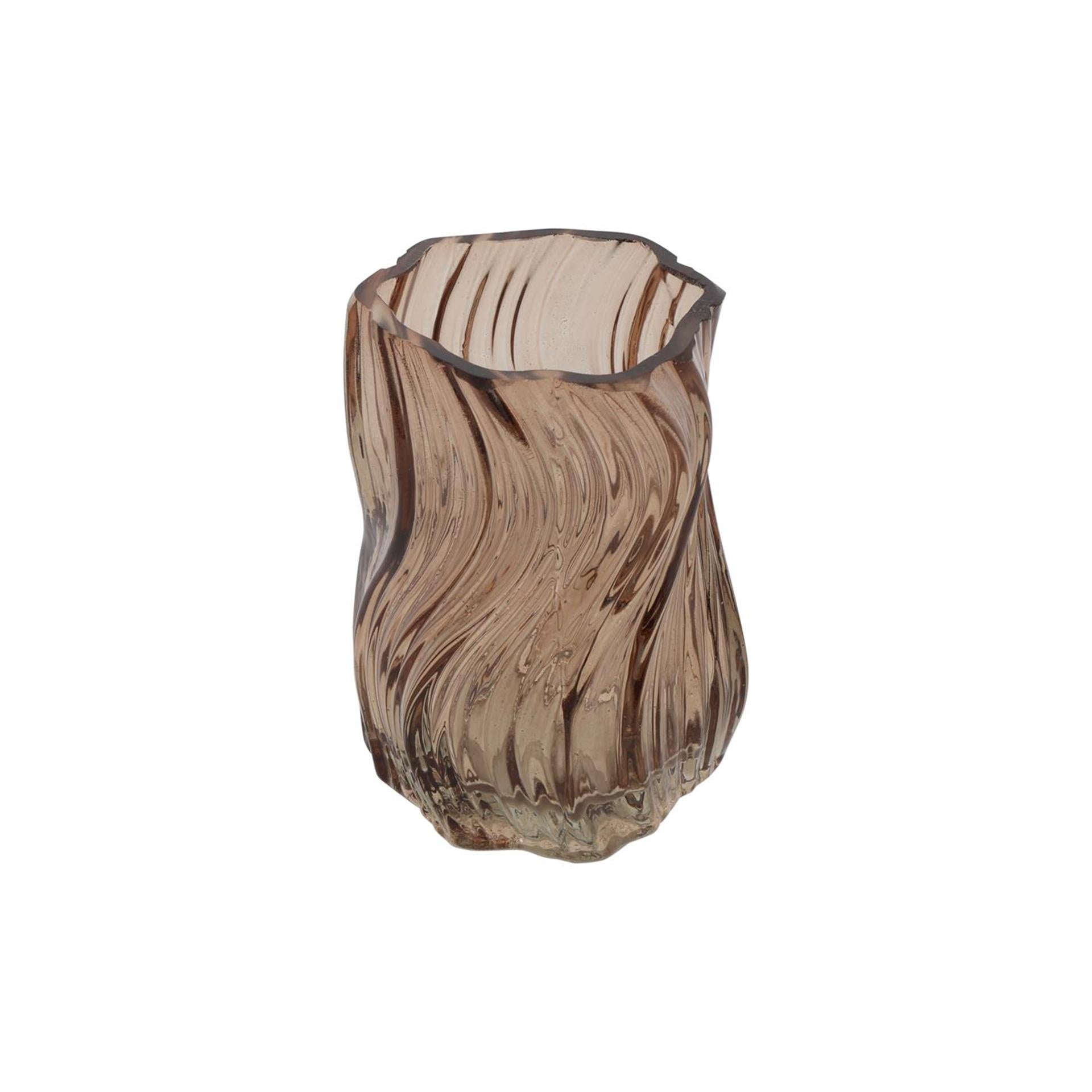 Countryfield theelicht esli bruin ø8xh10,5cm