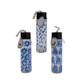 Decoris drinkfles glas 400ml blauw