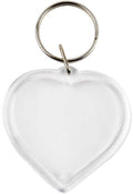 Creativ company hart sleutelhanger 40x40 mm 25 stuks