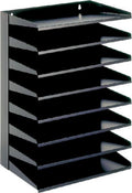 V-part - sorteerrek 8-delig - steel - zwart - sorteerbak