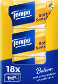 Tempo soft sensitive - 4-laags zakdoekjes - 18 x 8 pakjes = 144 pakjes