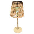 Mansion atmosphere solar tafellamp rotan ip44 13,5x30,5cm