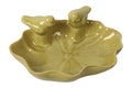 Countryfield vogelbad blad ginko s groen 18,2x12,5x6,2cm