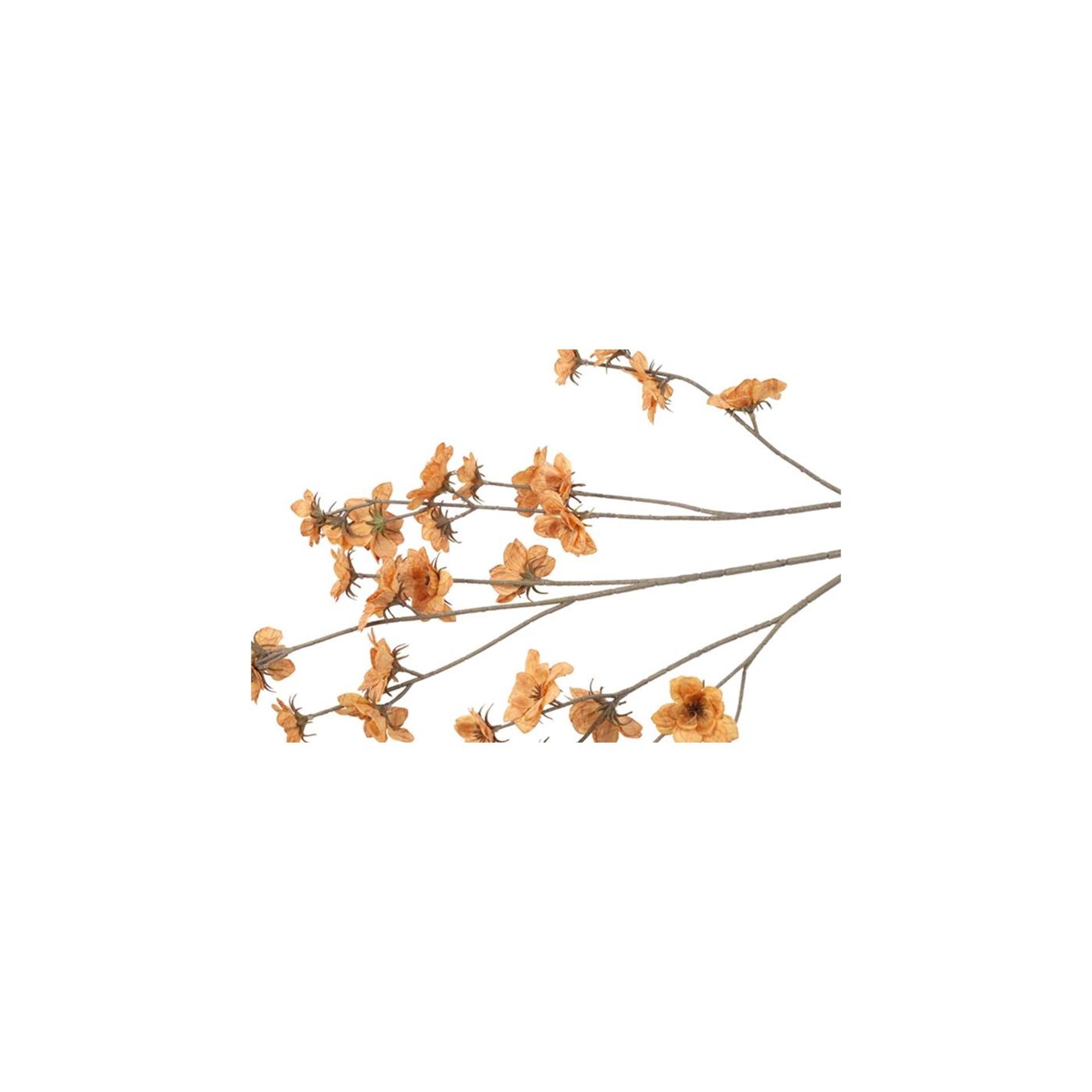 Country field kunstbloem zinnia licht bruin h108cm