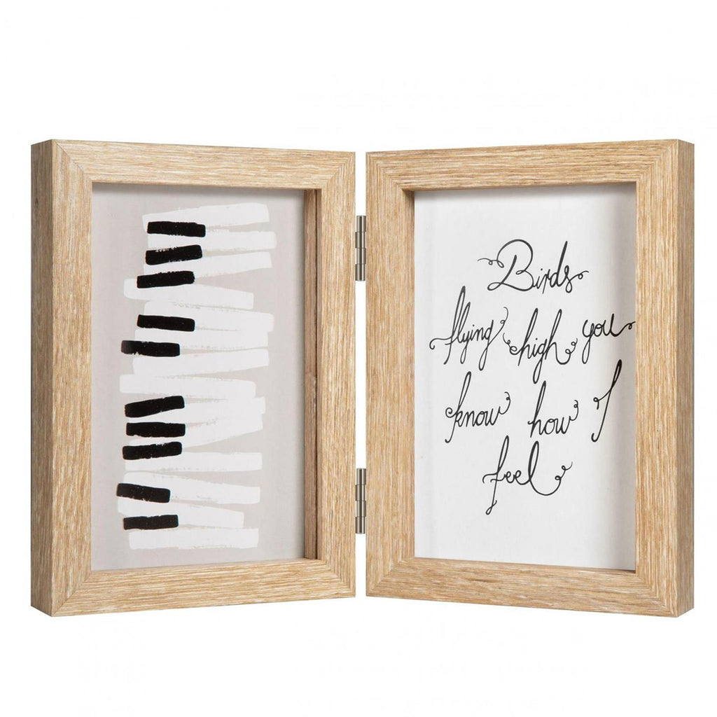Henzo fotolijst piano tweeluik 10x15cm naturel