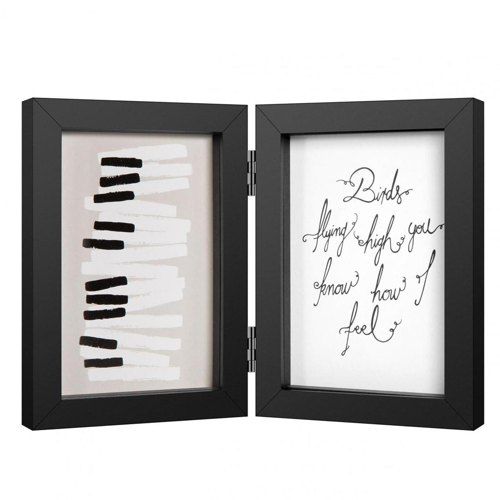 Henzo fotolijst piano tweeluik 13x18cm zwart