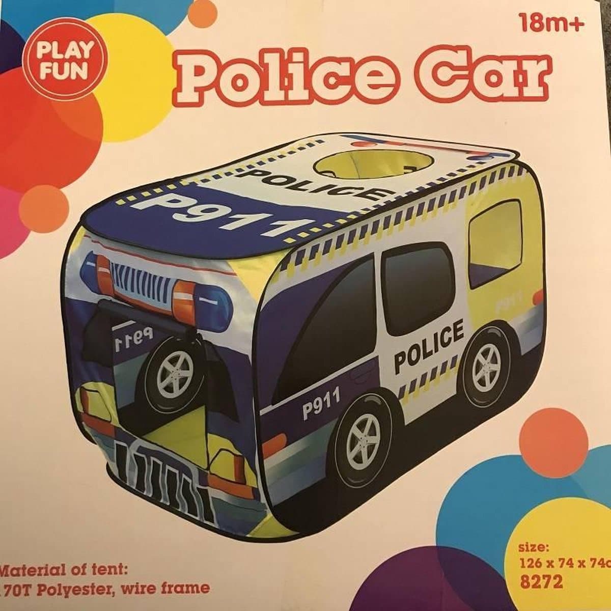 Spielzelt „Play Fun Police“, faltbar, 126 x 74 x 74 cm