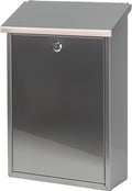 V-part - wandbrievenbus toledon - stainless steel - mat rvs - brievenbus