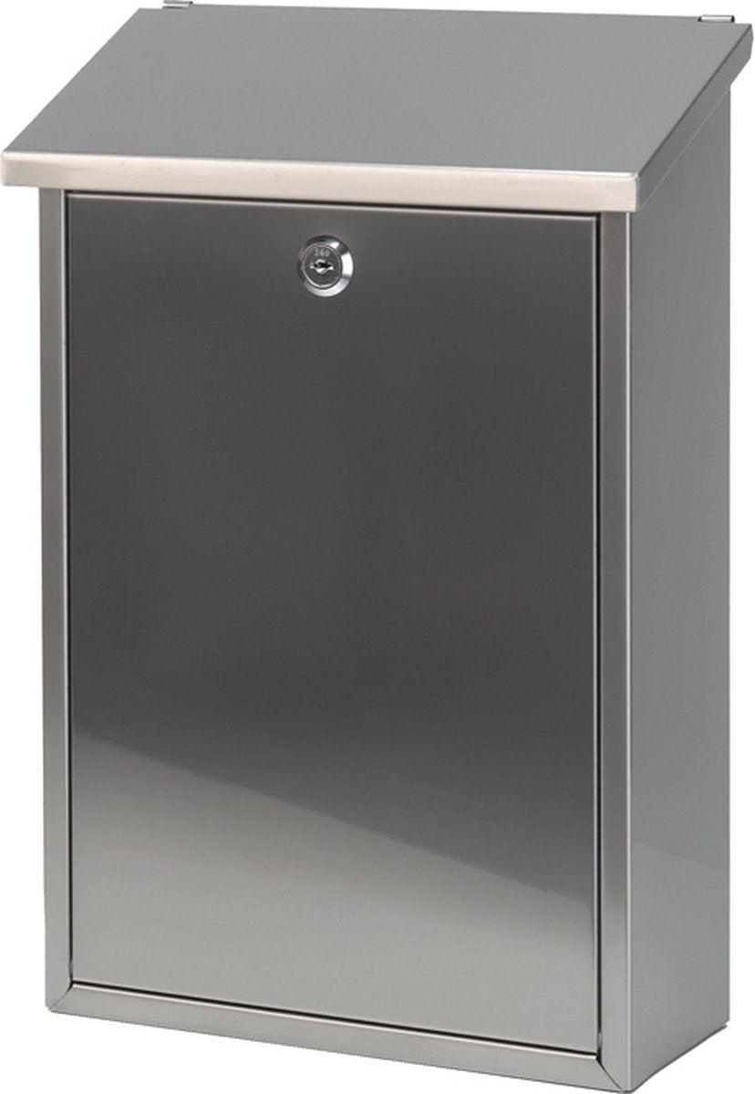 V-part - wandbrievenbus toledon - stainless steel - mat rvs - brievenbus