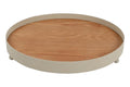 Countryfield dienblad crème metaal ø35cm