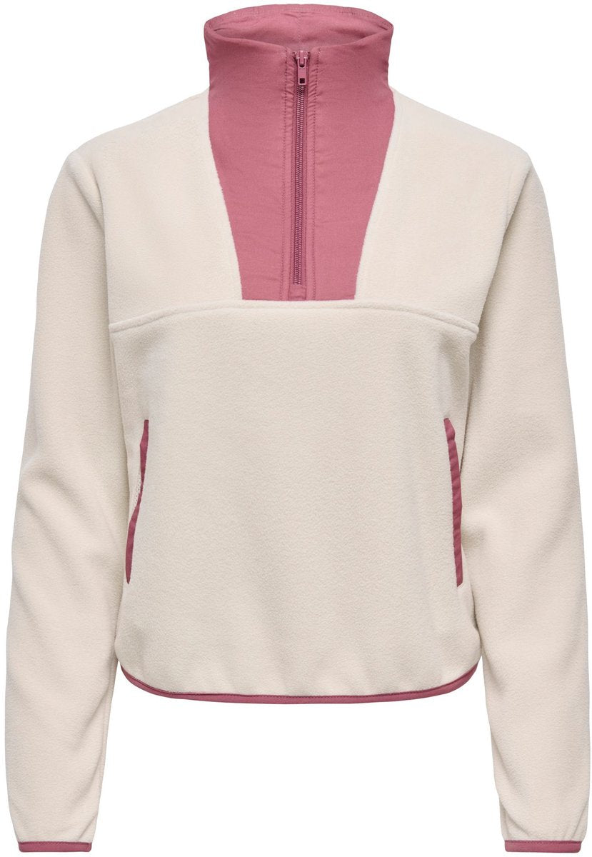 Only play - onpbeth hn hz ls fleece pullover dames sporttrui s