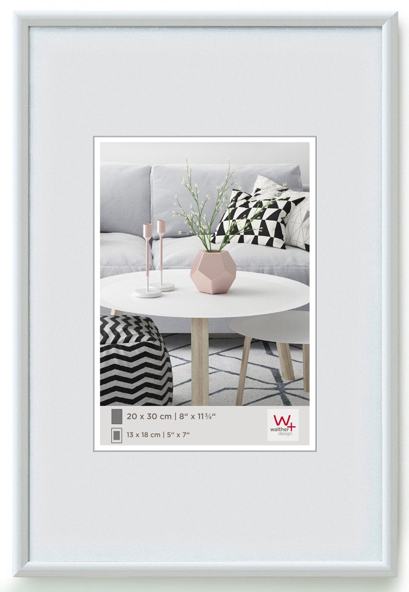 Walther galeria - kunststof lijst - fotoformaat 40x60 cm - wit