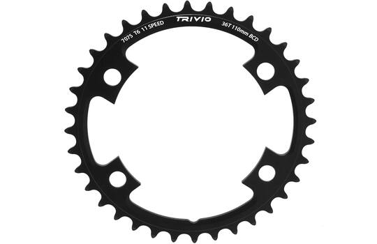 Trivio - Rennkettenblatt 36 Zähne, 11-fach, 110 mm Lochkreis, 4-Arm, Shimano