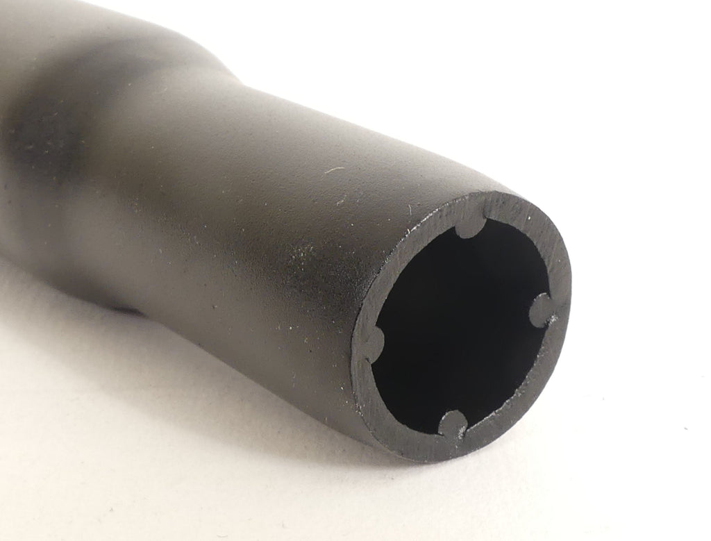 Zadelpen kaars ø27,2mm 300mm aluminium - zwart
