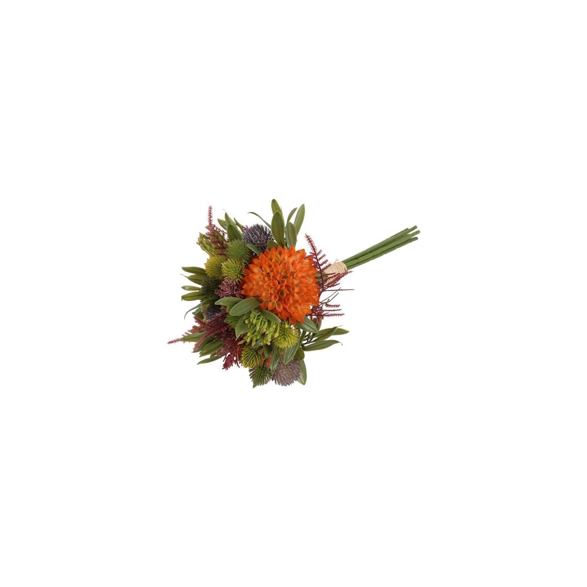 Countryfield kunstboeket dhalia mix oranje h36cm