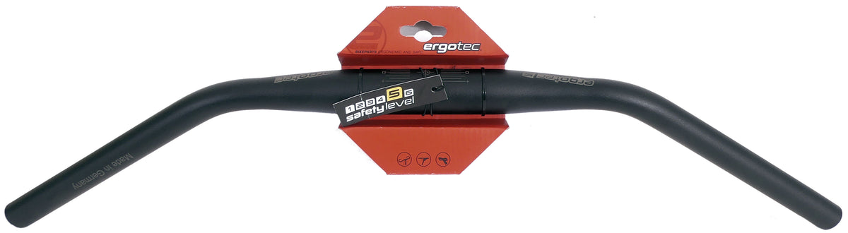 Ergotec Lenkung Ladytown Ø31,8 mm x 620 mm 16 mm Steigung Black Sandstrahlung