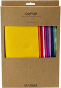 Creativ Company Hobbyfelt A4 Dicke 2 mm bunt - 10 Stück.