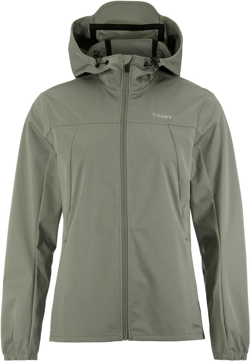 Craft adv essence hydro jacket w dames sportvest - leaf xxl