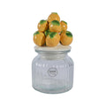 Decoris voorraadpot citroen 19cm glas aarderwerk