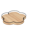 Decoris dienblad bamboe bloem ø32cm