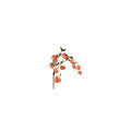Country field kunstbloem physalis brons zijde h94cm