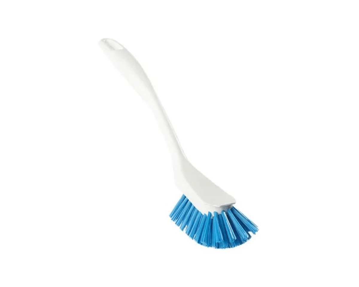 Vikan afwasborstel design medium wit blauw
