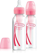Dr. brown's options+ anti-colic babyfles - smalle halsfles - 250ml - roze - 2 stuks