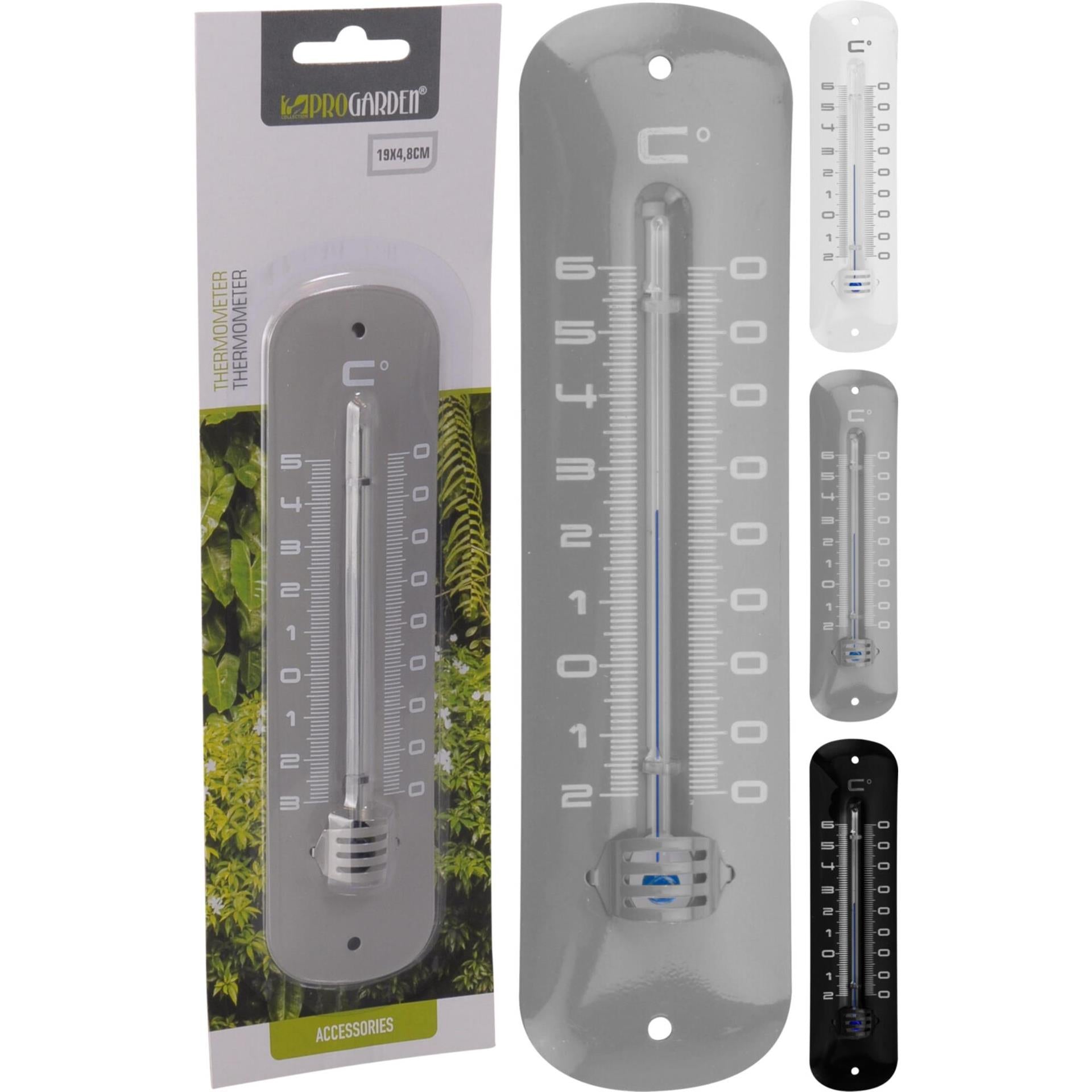 Pro garden thermometer metaal 19cm