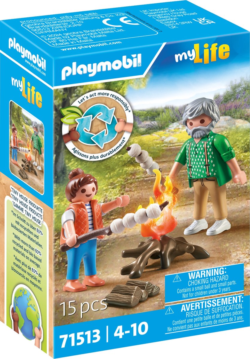 Playmobil Mein Leben Lagerfeuer mit Marshmallows 71513