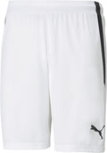 Puma teamliga shorts heren sportbroek - white- black