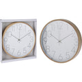 Wandklok houtlook 30,5x4cm