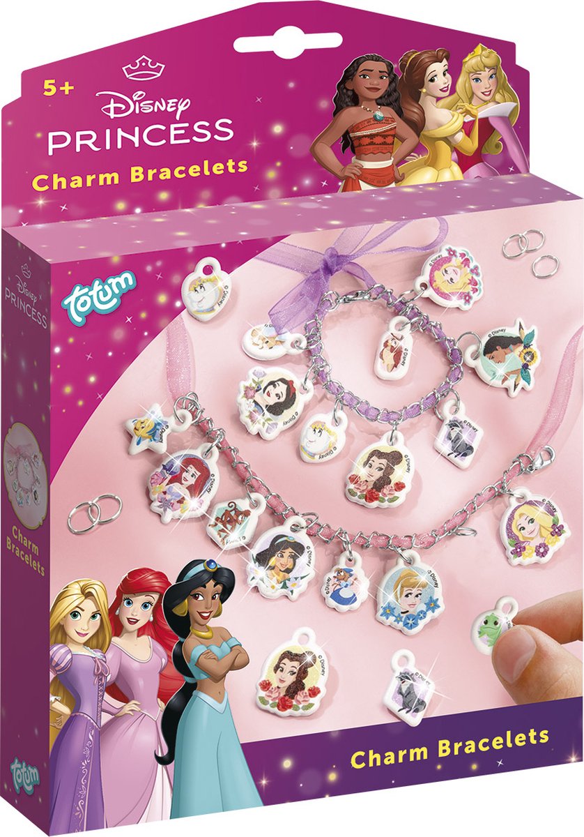 Totum Disney Prinzessin - Armbänder mit flauschigen Anhängern