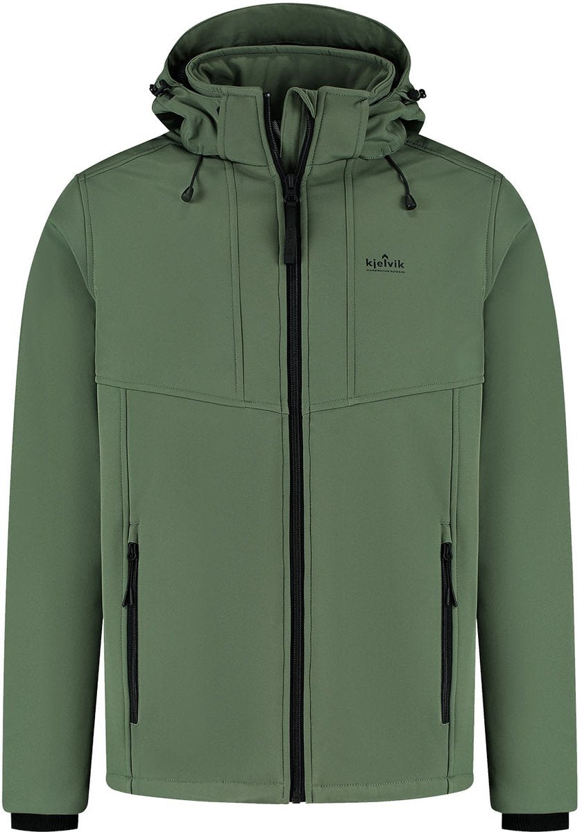 Kjelvik ted heren outdoorjas - licht groen
